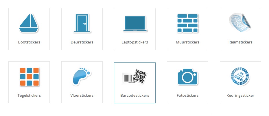 printscreen pagina Assortiment